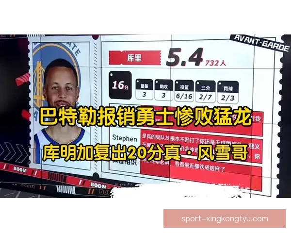 勇士惨败猛龙两喜两忧库里乏力